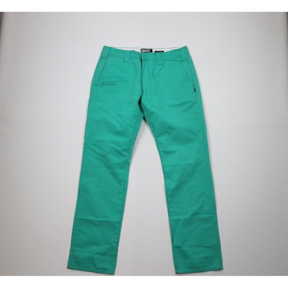 Deadstock Vintage Trukfit Skateboarding Mens 34x34 Straight Leg Chino Pants Teal